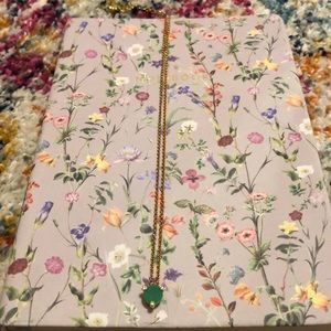 Gold and green necklace